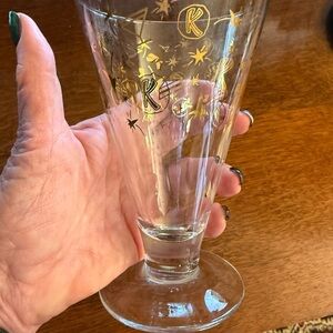 “Kahlua” Promotional Gold Star Glass Tumbler